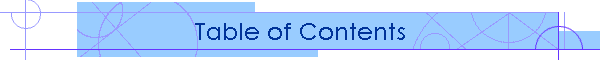 Table of Contents